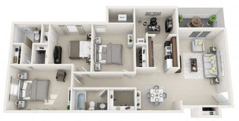 Coastline 3 bedroom floor plan 2